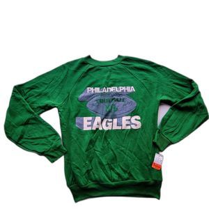 Garan Philadelphia Eagles Sweatshirt-Green-Men's Size M-Vintage 90s NFL -NWT